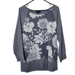 Alyx Sweatshirt Floral Lightweight‎ Gray Womens Large Pullover
